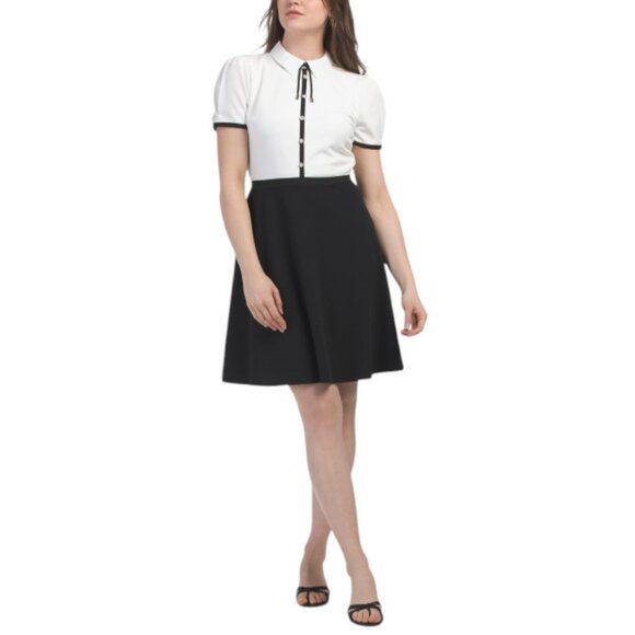 KARL LAGERFELD Color Block Mini Dress - Picture 1 of 3